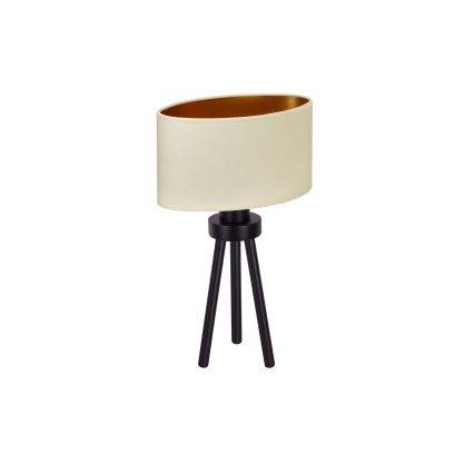 Duolla - Stona lampa OVAL VEGAN 1xE27/15W/230V prečnik 30 cm krem boja