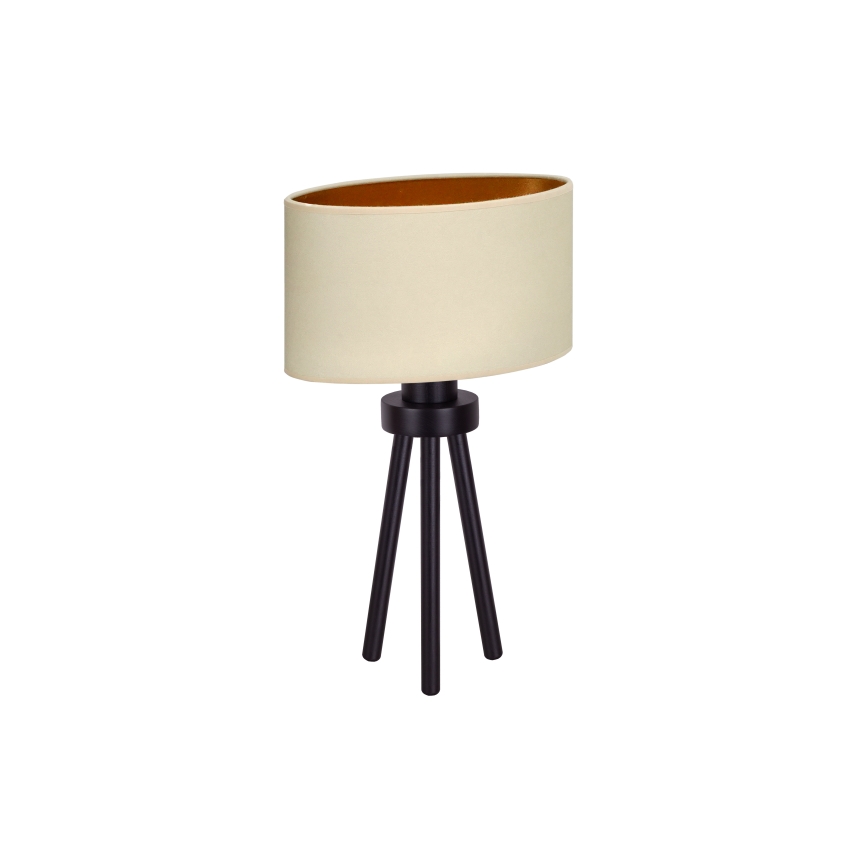 Duolla - Stona lampa OVAL VEGAN 1xE27/15W/230V prečnik 30 cm krem boja