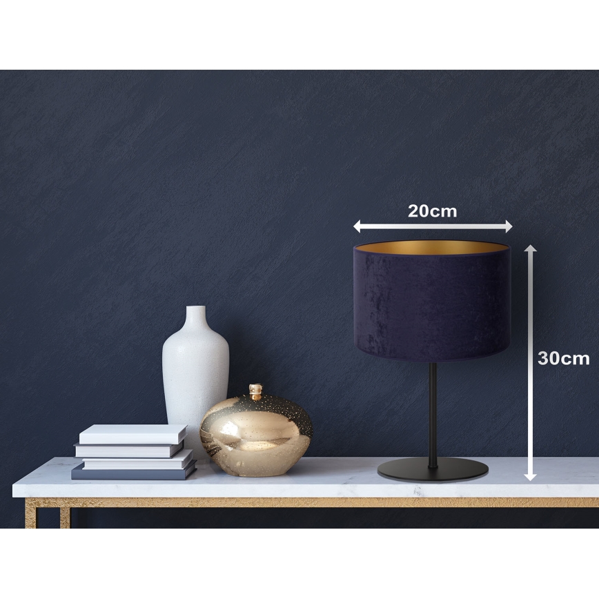 Duolla - Stona lampa ROLLER 1xE14/15W/230V prečnik 20 cm plava/zlatna