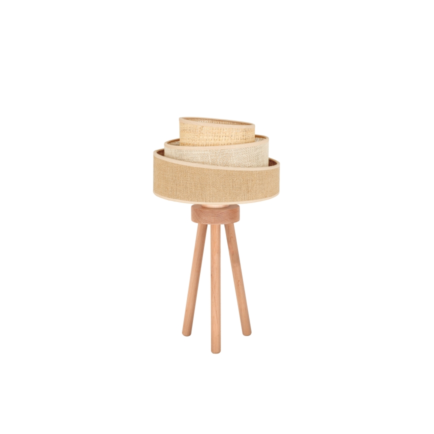 Duolla - Stona lampa YUTE TRIO 1xE27/15W/230V prečnik 25 cm braon/siva/bež