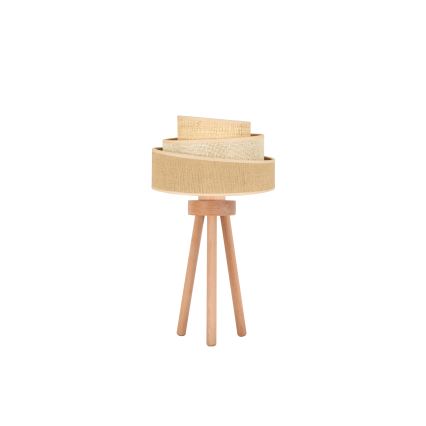 Duolla - Stona lampa YUTE TRIO 1xE27/15W/230V prečnik 25 cm braon/siva/bež