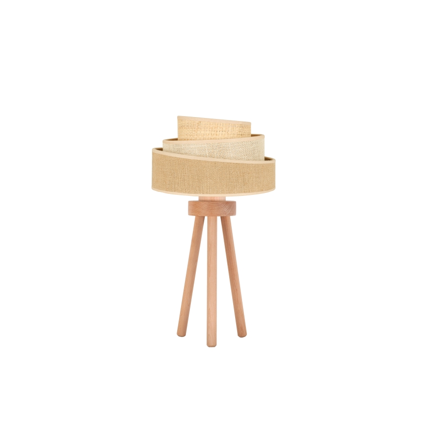 Duolla - Stona lampa YUTE TRIO 1xE27/15W/230V prečnik 25 cm braon/siva/bež