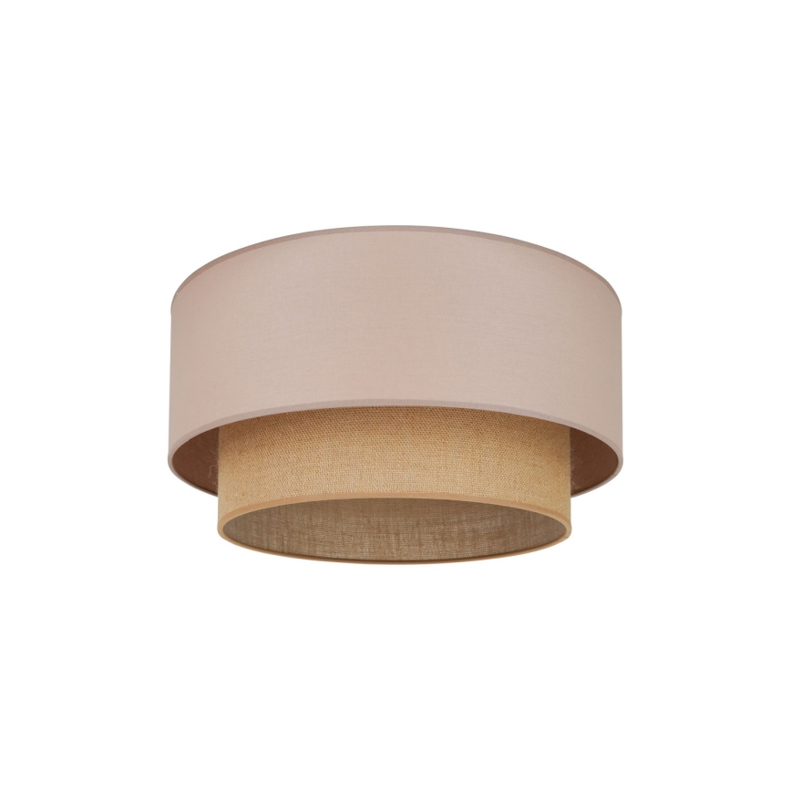 Duolla - Stropna svetiljka BOHO 1xE27/15W/230V prečnik 45 cm bež/braon