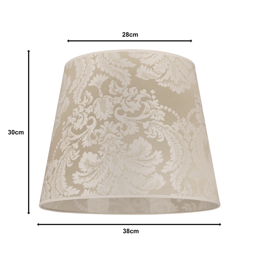 Duolla - Univerzalni abažur CLASSIC L E27 prečnika 38 cm krem
