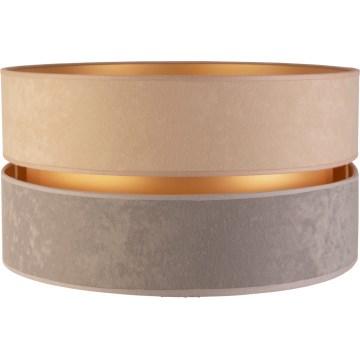Duolla - Univerzalni abažur DUO za E27, prečnik 40 cm, bež/siva/zlatna
