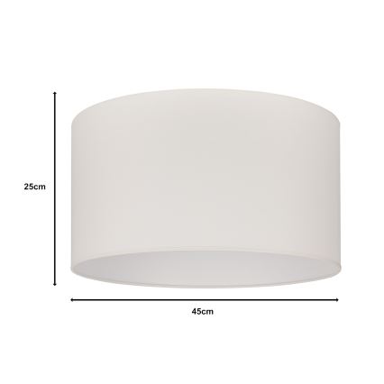 Duolla - Univerzalni abažur ROLLER E27, prečnika 45 cm, krem