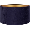 Duolla - Univerzalni abažur VELVET E27, prečnik 35 cm, plave/zlatne boje