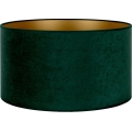 Duolla - Univerzalni abažur VELVET E27 prečnika 35 cm zelena/zlatna