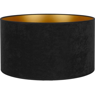 Duolla - Univerzalni abažur VELVET za E27, prečnik 35 cm, crna/zlatna