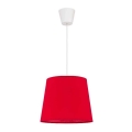 Duolla - Viseća lampa na sajli SOLO 1xE27/40W/230V Ø 24 cm crvena