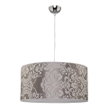 Duolla - Viseći luster na sajli ALTO 1xE27/40W/230V, prečnik 45 cm, srebrna