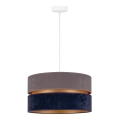 Duolla - Viseći luster na sajli DUO 1xE27/15W/230V Ø 40 cm plava