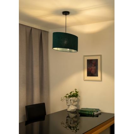 Duolla - Viseći luster na sajli OVAL 1xE27/15W/230V zelena