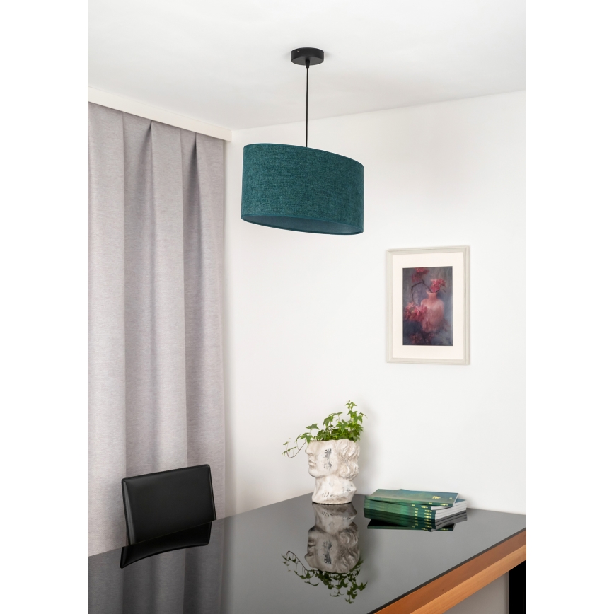 Duolla - Viseći luster na sajli OVAL 1xE27/15W/230V zelena