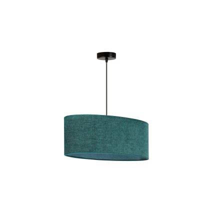 Duolla - Viseći luster na sajli OVAL 1xE27/15W/230V zelena