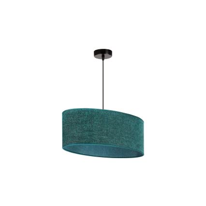 Duolla - Viseći luster na sajli OVAL 1xE27/15W/230V zelena
