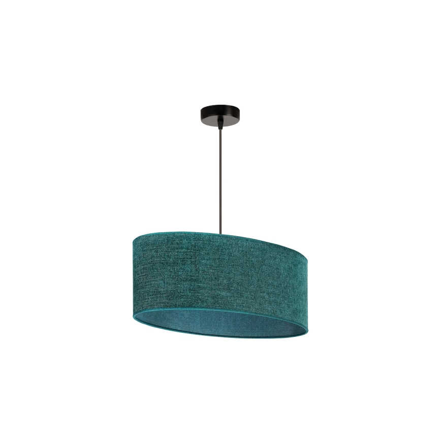 Duolla - Viseći luster na sajli OVAL 1xE27/15W/230V zelena
