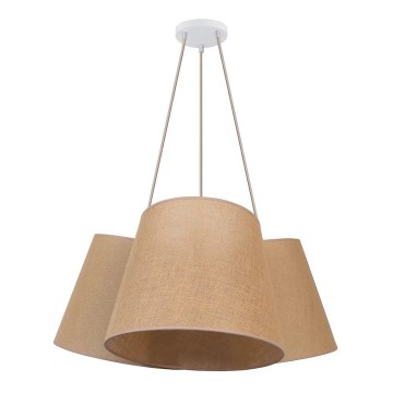 Duolla - Viseći luster na sajli ROSSA 3xE27/15W/230V prečnik 75 cm braon