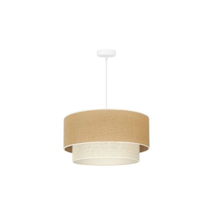 Duolla - Visilica na kanapu YUTE BOHO 1xE27/15W/230V, prečnik 45 cm, braon/krem