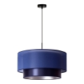 Duolla - Visilica na sajli NANTES 1xE27/15W/230V prečnik 45 cm plava/srebrna