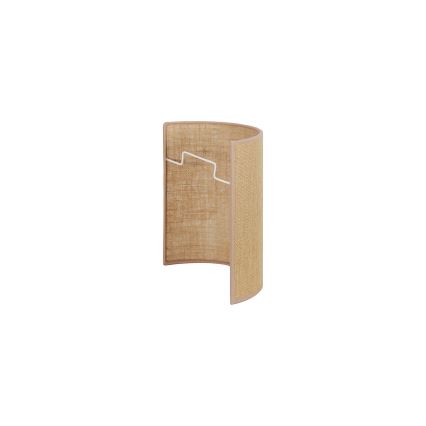 Duolla - Zidna svetiljka YUTE 1xE27/15W/230V, prečnika 20 cm, braon