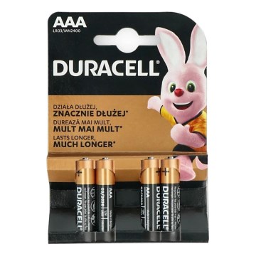 Duracell - 4 kom Alkalna baterija Basic LR03/AAA 1,5V 2400 mAh