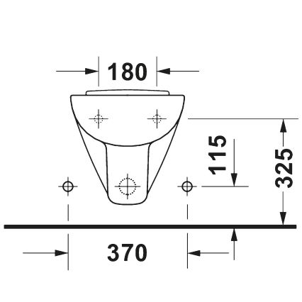 Duravit 22371500002 - Viseći bide D-CODE keramika/sjajna bela
