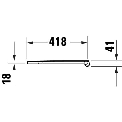 Duravit 28210000 - Toaletno sedište D-CODE 37,4x43,3 cm belo
