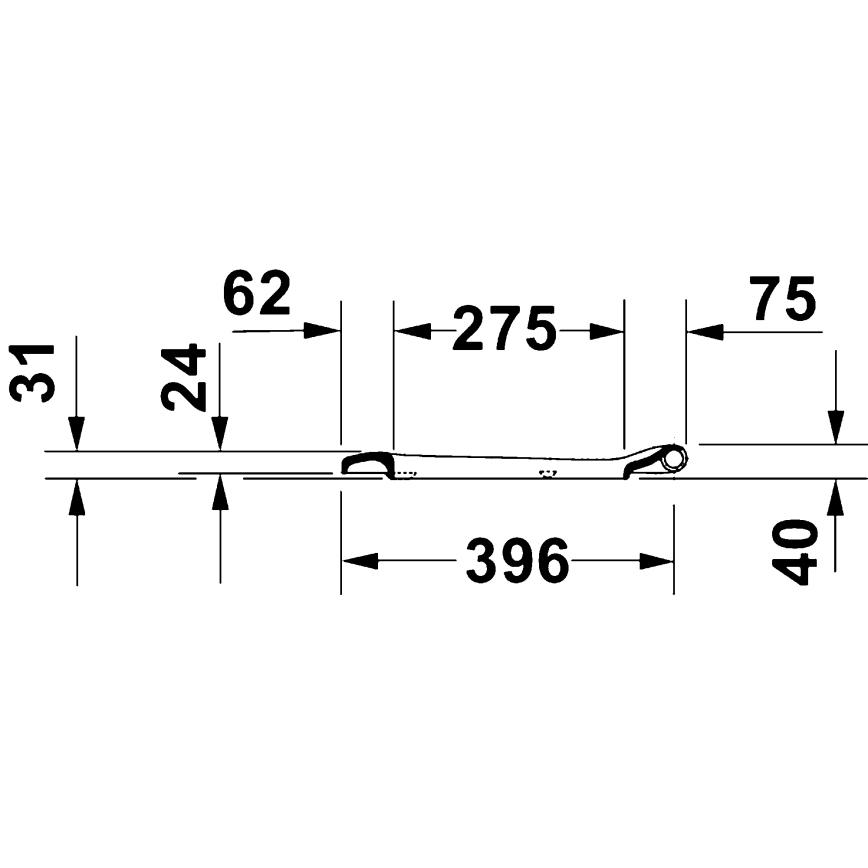 Duravit 28310000 - Daska za WC D-CODE 37,4x42 cm bela