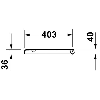 Duravit 28310000 - Daska za WC D-CODE 37,4x42 cm bela