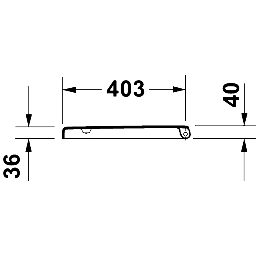 Duravit 28310000 - Daska za WC D-CODE 37,4x42 cm bela