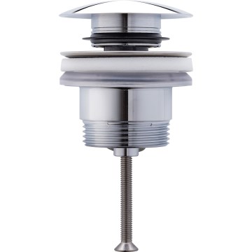 Duravit 50521000 - Odliv za umivaonik PUSH-OPEN prečnika 6,3 cm, sjajni hrom