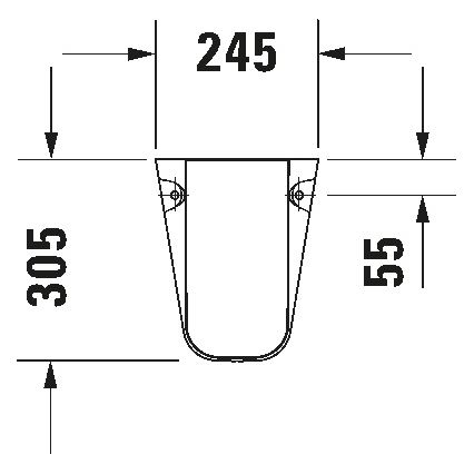 Duravit 8571800002 - Poklopac za sifon D-CODE 30x26,8 cm keramika/sjajna bela