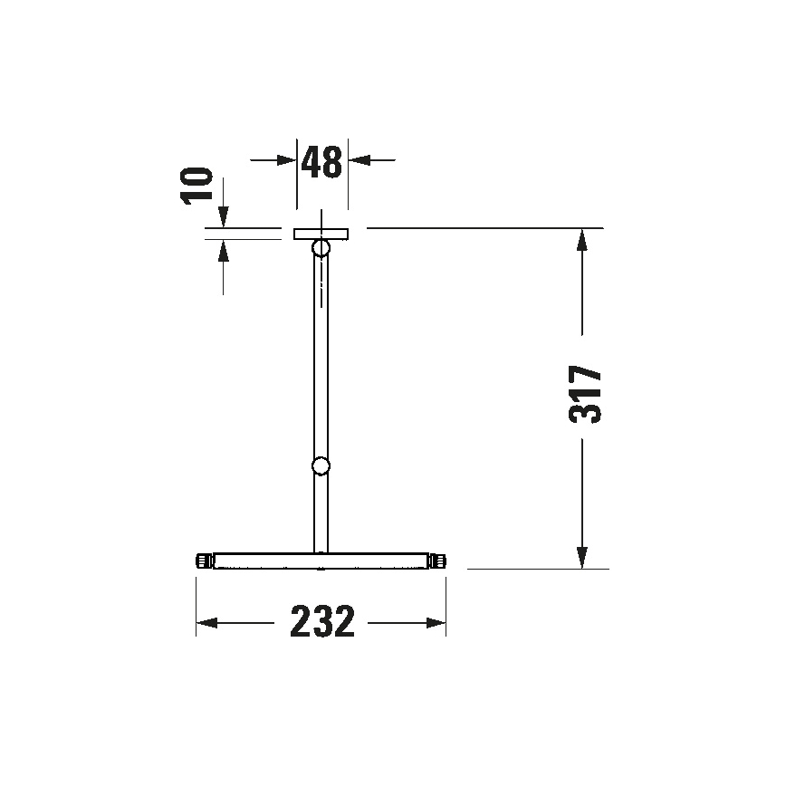 Duravit 99121000 - Zidno kozmetičko ogledalo D-CODE u sjajnom hromu