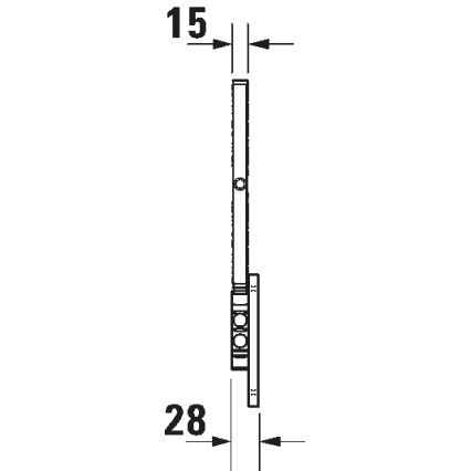 Duravit 99121000 - Zidno kozmetičko ogledalo D-CODE u sjajnom hromu