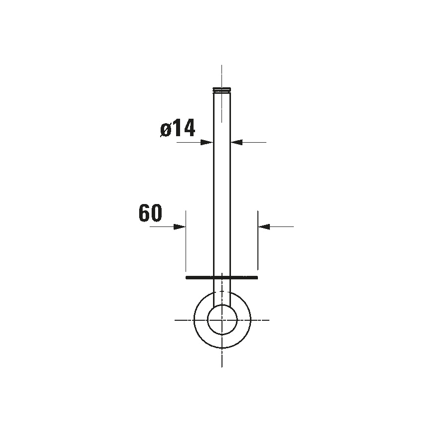 Duravit 99154600 - Držač toalet papira D-CODE u mat crnoj boji