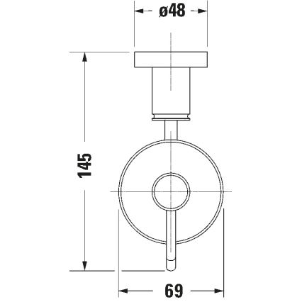 Duravit 99164600 - Zidni dozator tečnog sapuna D-CODE 390 ml, mlečno staklo/mat crna