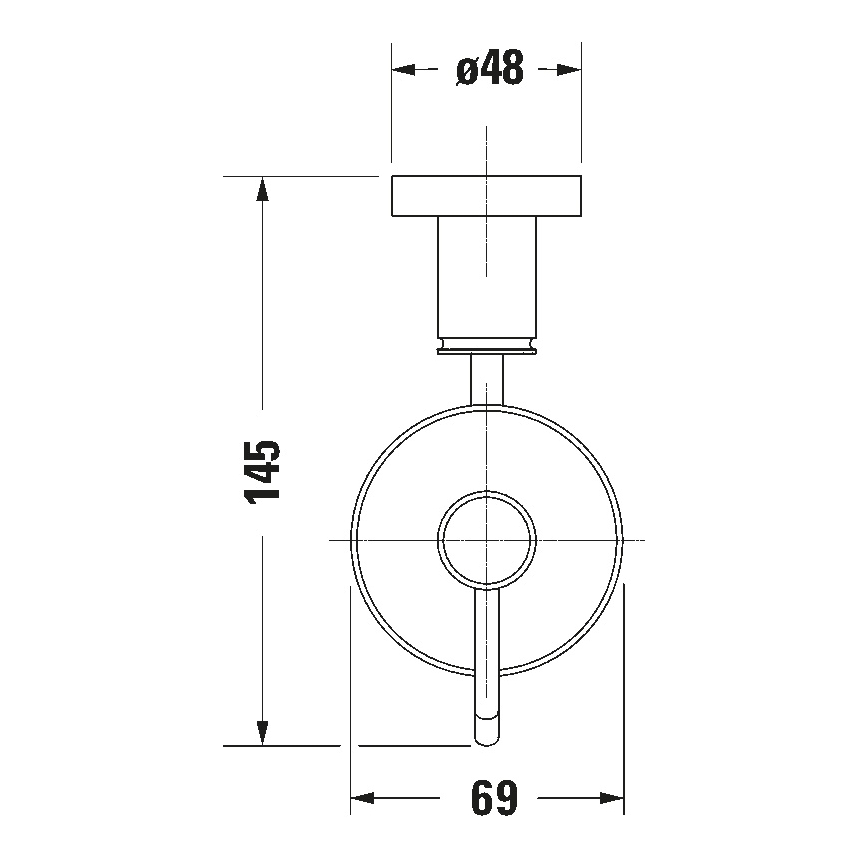 Duravit 99164600 - Zidni dozator tečnog sapuna D-CODE 390 ml, mlečno staklo/mat crna