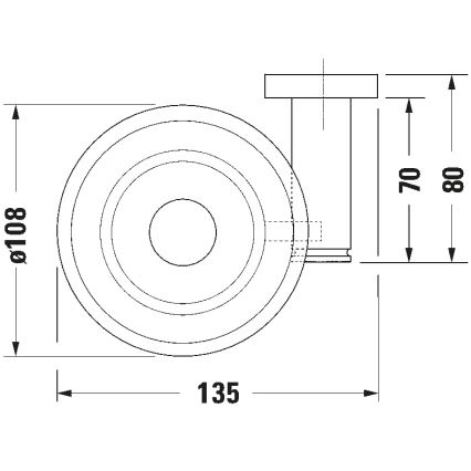 Duravit 99174600 - Zidna posuda za sapun D-CODE leva mat crna