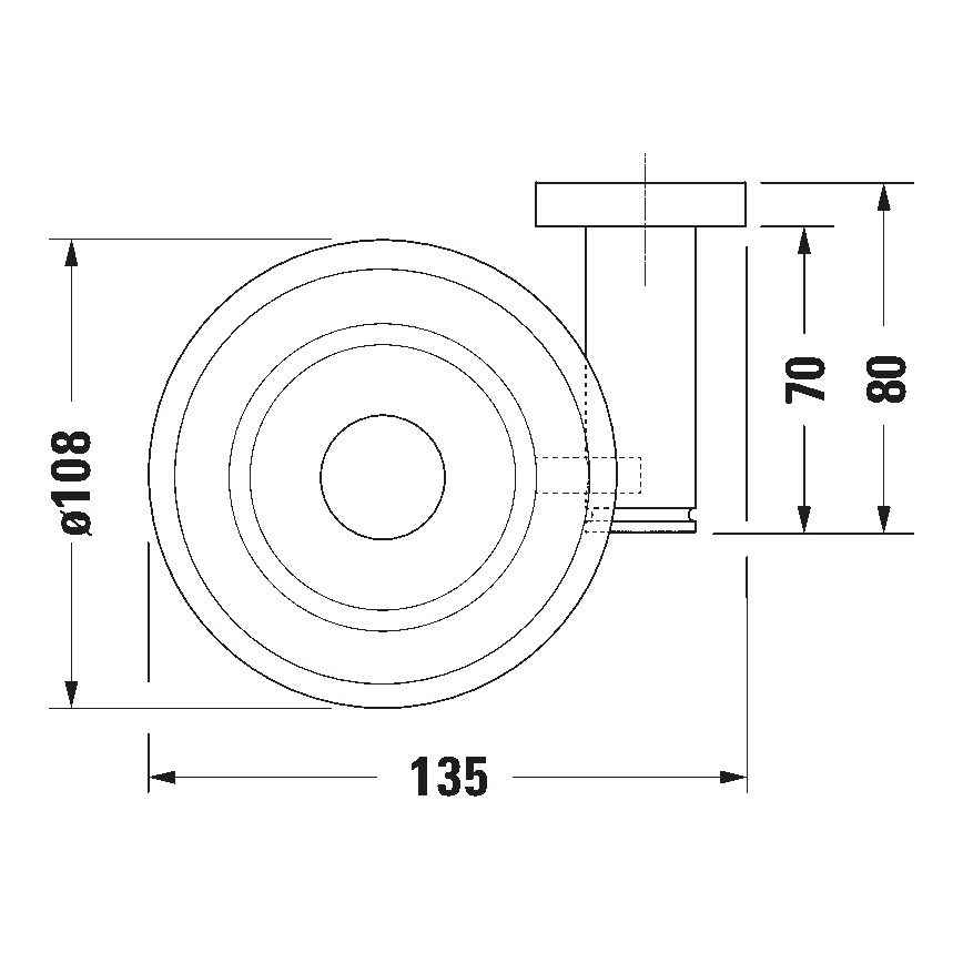 Duravit 99174600 - Zidna posuda za sapun D-CODE leva mat crna