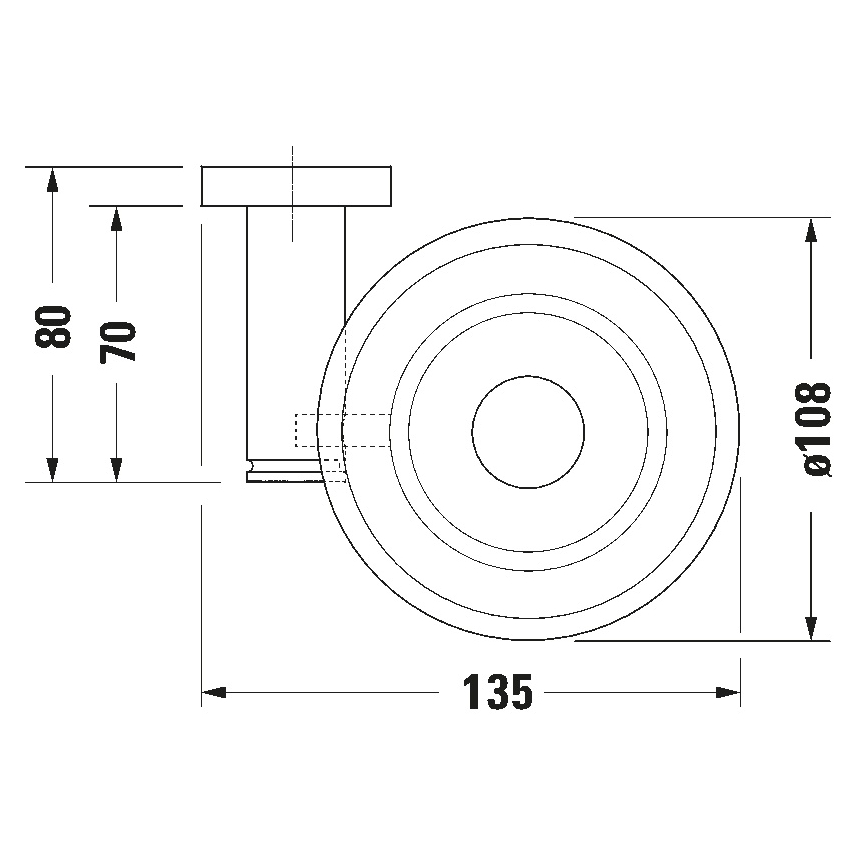 Duravit 99181000 - Zidna sapunara D-CODE, desna, sjajni hrom