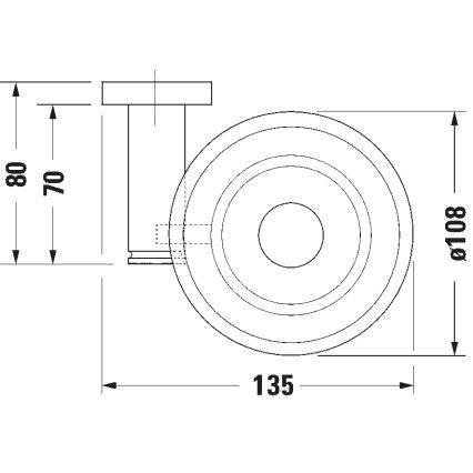 Duravit 99184600 - Zidni držač sapuna D-CODE, desni, mat crne boje
