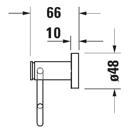 Duravit 99261000 - Držač toalet papira D-CODE sjajni hrom
