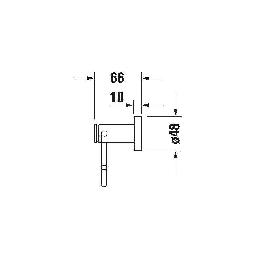 Duravit 99264600 - Držač toaletnog papira D-CODE mat crni