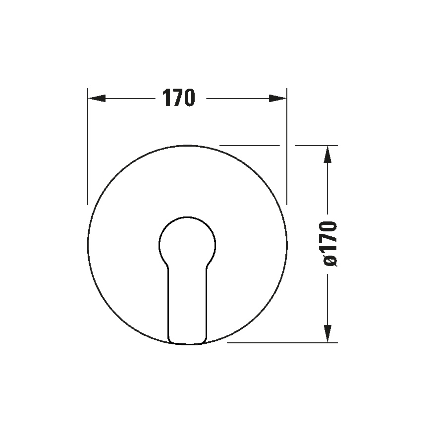 Duravit DC4210010010 - Tuš baterija za podžbuknu ugradnju D-CODE, sjajni hrom