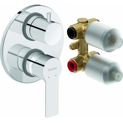 Duravit DC5210008010 - Tuš baterija za podžbuknu ugradnju D-CODE, sjajni hrom