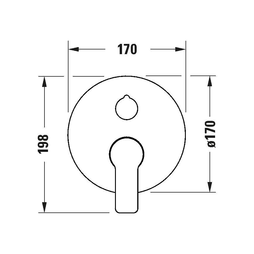 Duravit DC5210012010 - Podžbukna baterija za kadu D-CODE, sjajni hrom