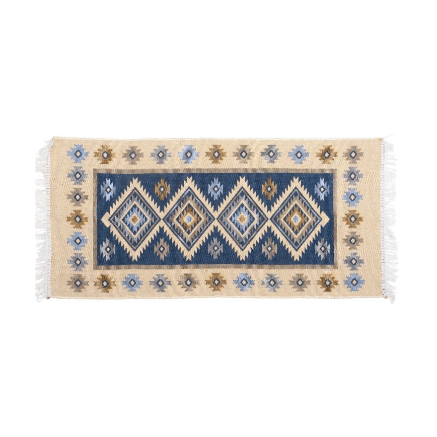 Dvostrani orijentalni kilim KILIM 80x150 cm plavi/bež