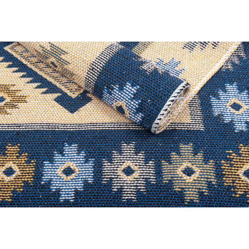 Dvostrani orijentalni kilim KILIM 80x150 cm plavi/bež