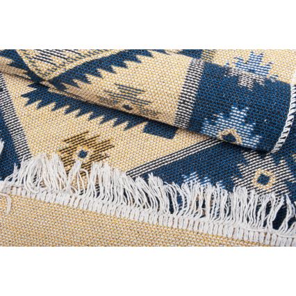 Dvostrani orijentalni kilim KILIM 80x150 cm plavi/bež